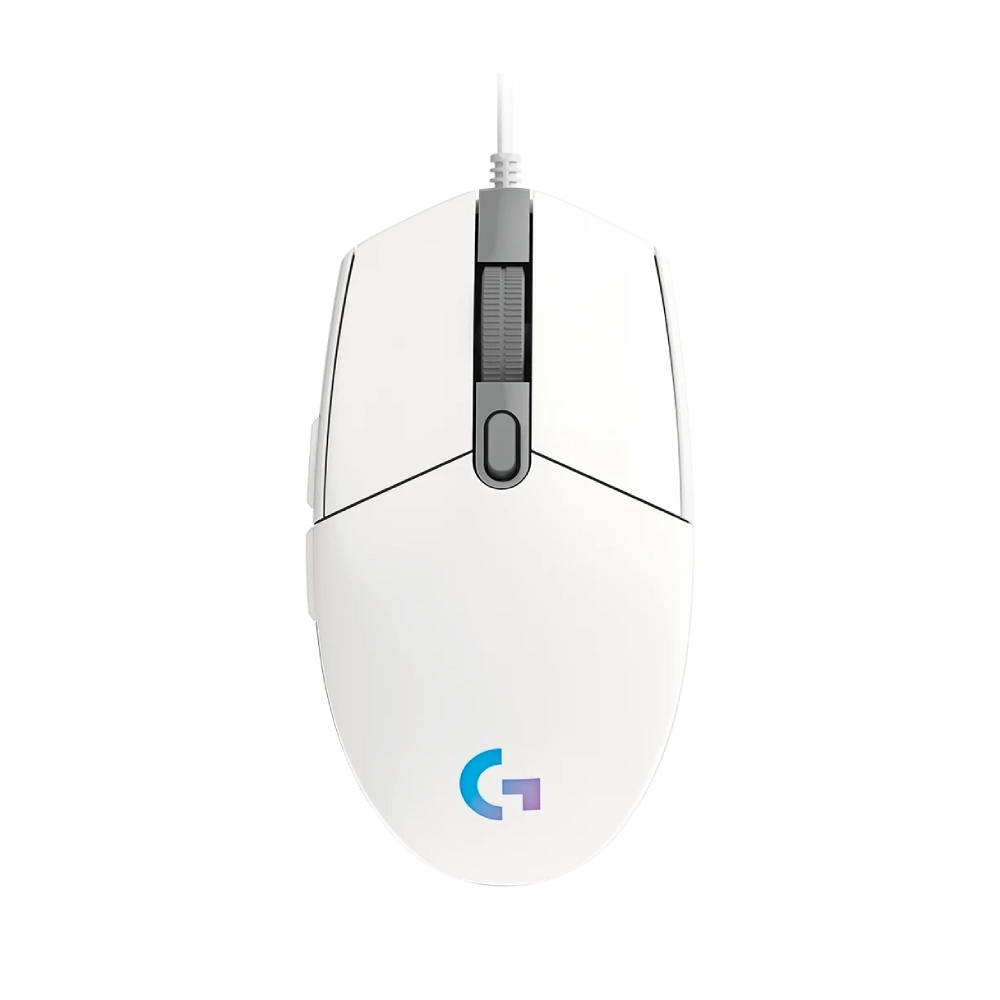 Logitech USB Gaming Mouse RGB Light Sync 6 Button G203 (White) view 2
